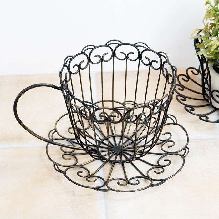 楽天市場】【あす楽】 ガーデン オーナメント プランター アイアン