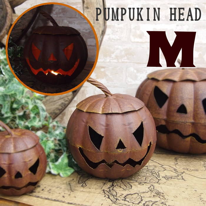 楽天市場】【あす楽】 ハロウィン メタルヘッドパンプキン中 4740 村田