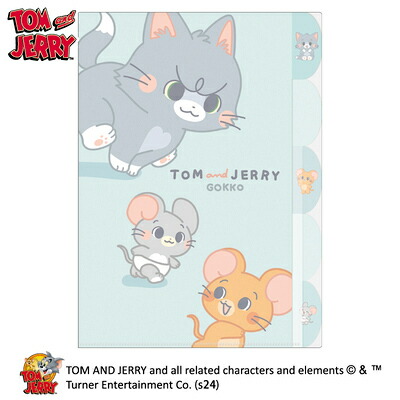 楽天市場】トムとジェリー 5インデックスクリアファイル A4 スイーツ