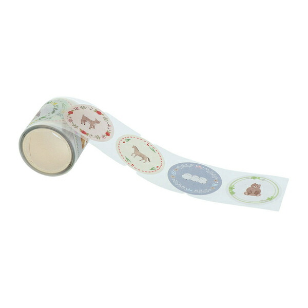 Sun-Star Wakumo Sticker Roll - Plants and Animals