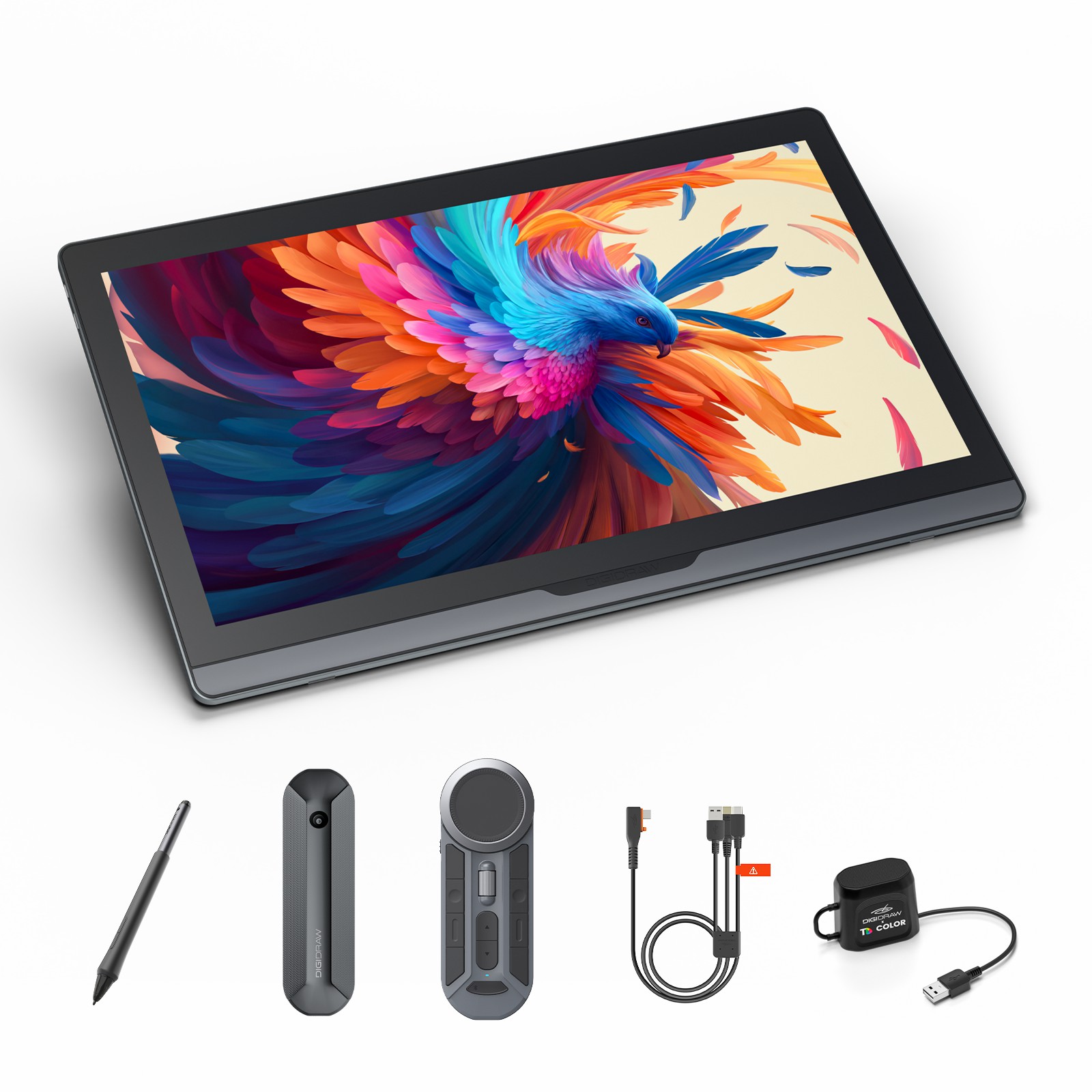 DigiDraw 液晶書き込みため桶 18.4 in 4K UHD 触れ合う相応う  99.8% sRGB 16384座標軸筆圧感知 バッテリーフリーペン積み上げる液ため桶 フルラミネート アンチグレア\u0026指紋押しとどめる Android/Windows/Mac 相応う 小間絵・おペンキ屋 相応う