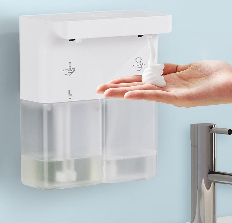 石ケンディスペンサー 泡+流動物 自動小銃 USB申し受ける式 ダブル尖端 600ml お手々石ケン 食器中性洗剤 高感じやすさ検知器 非当たること式 詰め替え 室内用便器 御厨子所相応う 雨合羽 御厨子所 洗面所などに当て嵌める 貨物輸送無料 飾りつけ能力のある IPX4雨合羽