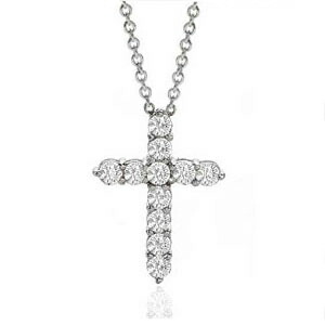 【最大20％OFF】 複数買クーポン配布中 1カラット クロス シルバーネックレス クリスマス シルバー925 ネックレス レディース 十字架 シルバー ジュエリー 記念品 記念 贈り物 プレゼント 女性 誕生日 ギフト 記念日 キュービックジルコニア 誕生日プレゼント 彼女｜ピクシージュエリー