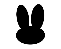 楽天市場】切り文字 【うさぎ2】サイズ：3L(うちわ最大サイズ