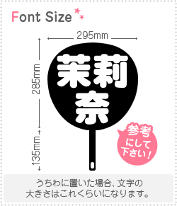 楽天市場 切り文字セット 茉莉奈 1文字のサイズ M 120 120mm 素材 カラーボード もじパラ コンサート応援うちわ