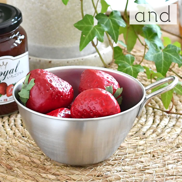 楽天市場】ヨシカワ and アンド ステンレス手付きボウル ボウル