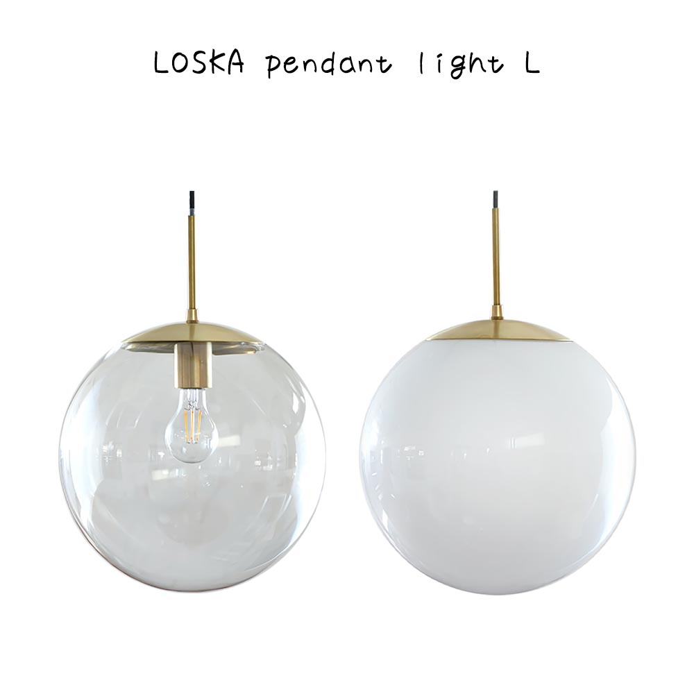 楽天市場】LOSKA pendant light Lサイズ clear シンプル おしゃれ 北欧