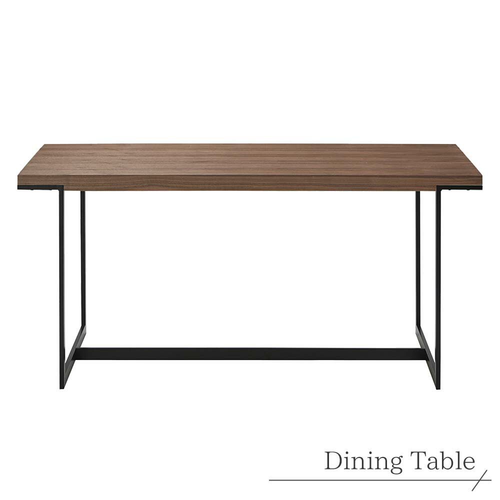 お1人様1点限り の業務用家具メーカーが作る おしゃれで高品質な家庭用家具 ダイニングテーブル 食卓 テーブル 木製 ウッド ブラックスチール ウォールナット 幅150 奥行き75 高さ70 高品質 丈夫 長持ち 高級 業務用家具メーカー インテリア おしゃれ お洒落 新築