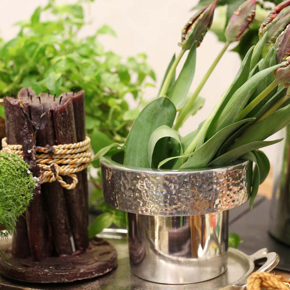 楽天市場 メタルポットカバー Xs 観葉植物 多肉植物 ポットカバー メタル インテリアリビング 室内用 ショップ用 高級感 底穴無し ペンスタンド カトラリースタンド 玄関用など おしゃれ 個性的 Plank 楽天市場店