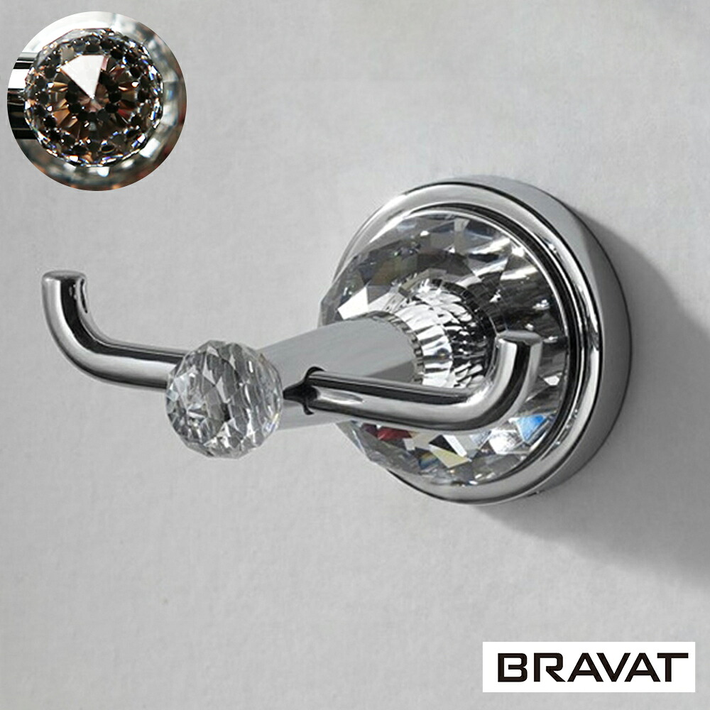 引っ掛かり BRAVAT SWAROVSKI Crytal 西洋手ぬぐいハンガー 厚地の外套引っ掛かり 飾りつけ引っ掛かり 西洋手ぬぐいかけ 西洋手ぬぐい掛け 西洋手ぬぐい保持者 金管楽器 スワロフスキークリスタル しろがね色色 洗面所 室内用便器 勝手もと サニタリー お風呂 二階建てバスお座敷 リビング 今めかしい 御洒落 分かりやすい