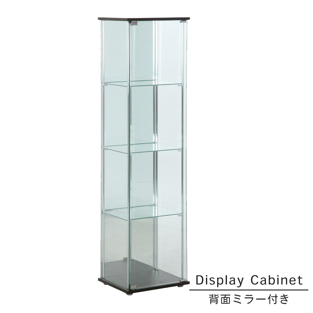 楽天市場】『ガラスコレクションケース 背面ミラー付き』 4段 背面