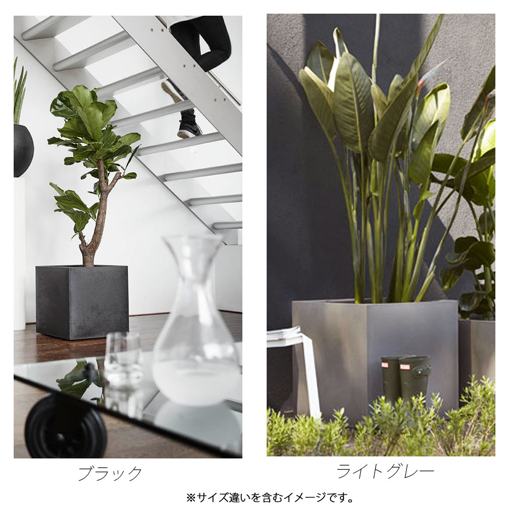 人気ブレゼント 軽量 プランター 40cm角 正方形 スクエア型 四角 植木鉢カバー 鉢 鉢カバー 植木鉢 おしゃれ お洒落 シンプル 高級感 大きい 屋外 野外 室内 樹脂製 プラスチック 室内用 多肉植物 観葉植物 グレー ブラック 黒 モノクロ 1oficioverde Com Br