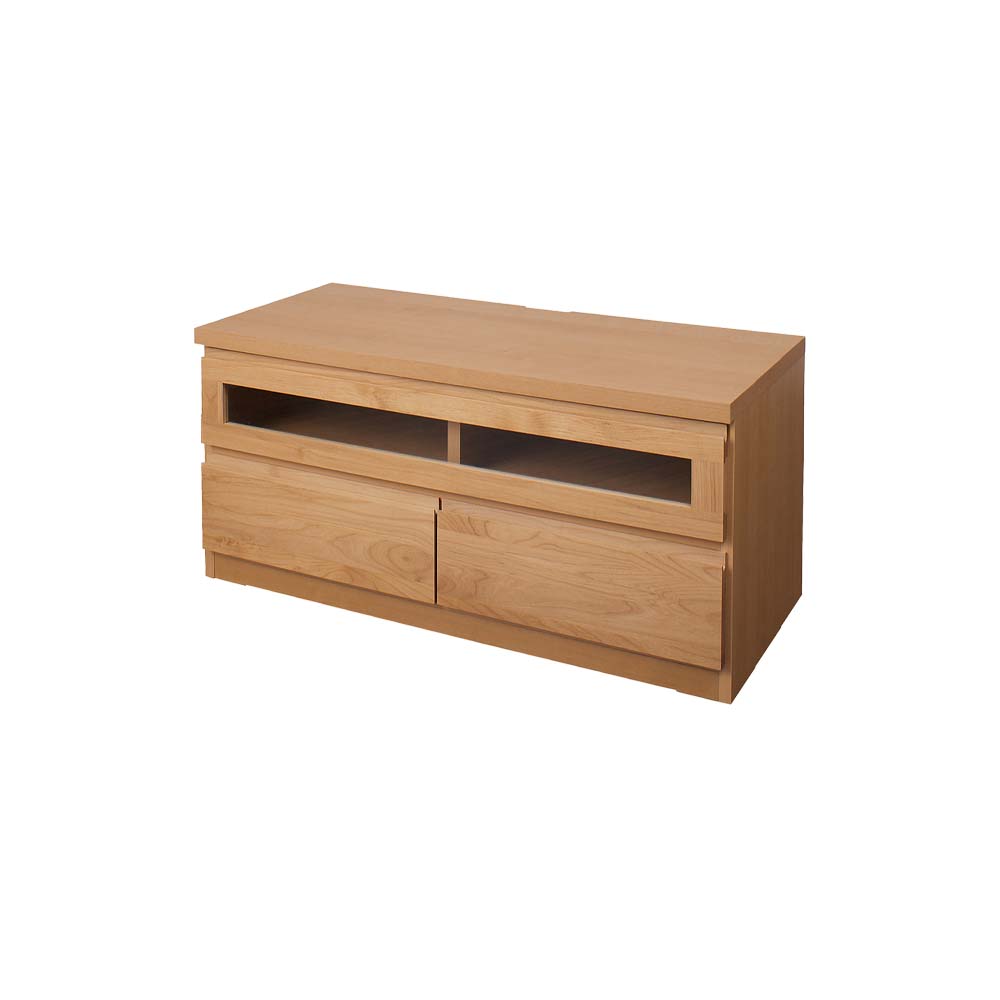 楽天市場】日本製 天然木アルダーシリーズ TVボード100幅 ナチュラル