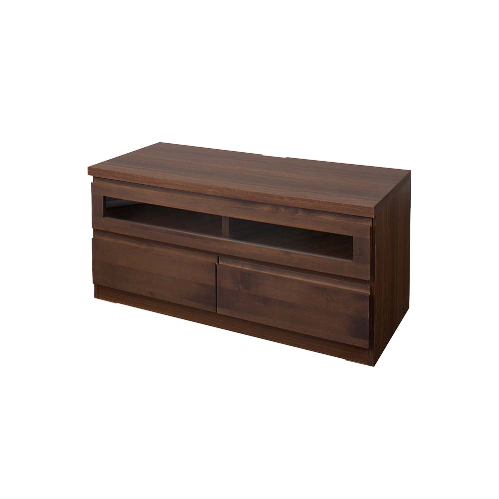 楽天市場】日本製 天然木アルダーシリーズ TVボード150幅 ダーク