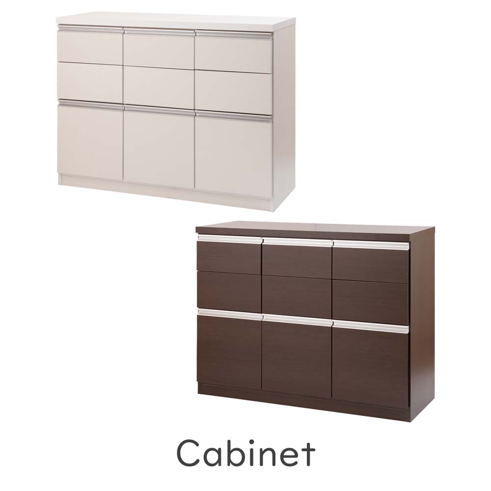 格安 楽天市場 日本製 スタイリッシュデザイン スクエアキャビネット幅109引出しタイプ キャビネット 収納棚 収納家具 キッチン収納 キッチンキャビネット収納キャビネット リビングキャビネット リビング収納 電話台 ファックス台 Fax台 白 ホワイト 茶 Plank