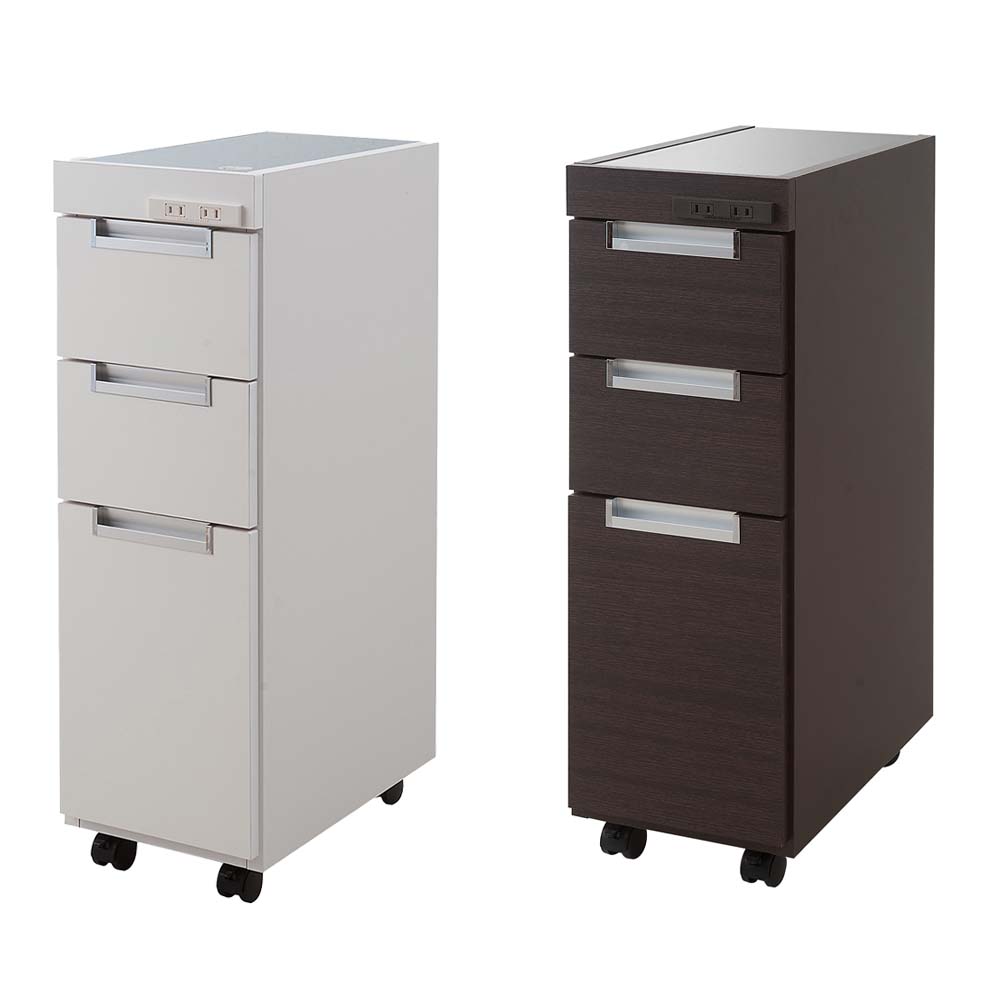 【21日まで専用】スリムキャビネット オカムラ ワゴン スリムキャビネット A4.2段ペントレータイプ