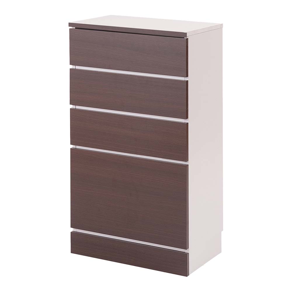 ギフト サイドチェスト カウンター下キャビネットチェスト カウンター下収納 収納棚 キッチンキャビネット ダークブラウン キャビネット チェスト幅45 カウンター下収納 キッチンfncシリーズ 引き出し 木製 茶 Fax台 ファックス台 電話台 引出し Nasa0818 Bronze Qa