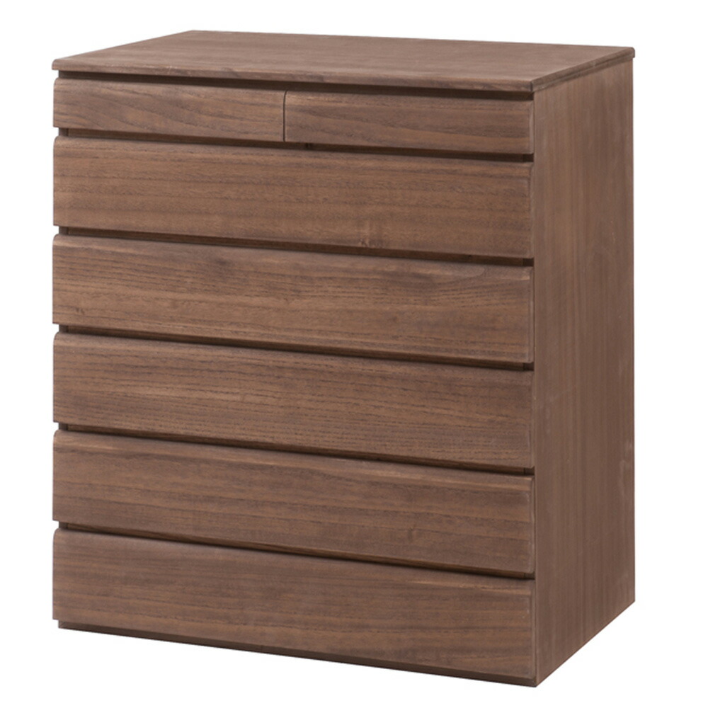 楽天市場】日本製 桐洋風チェスト 幅71cm 6段 ナチュラル 桐箪笥 桐