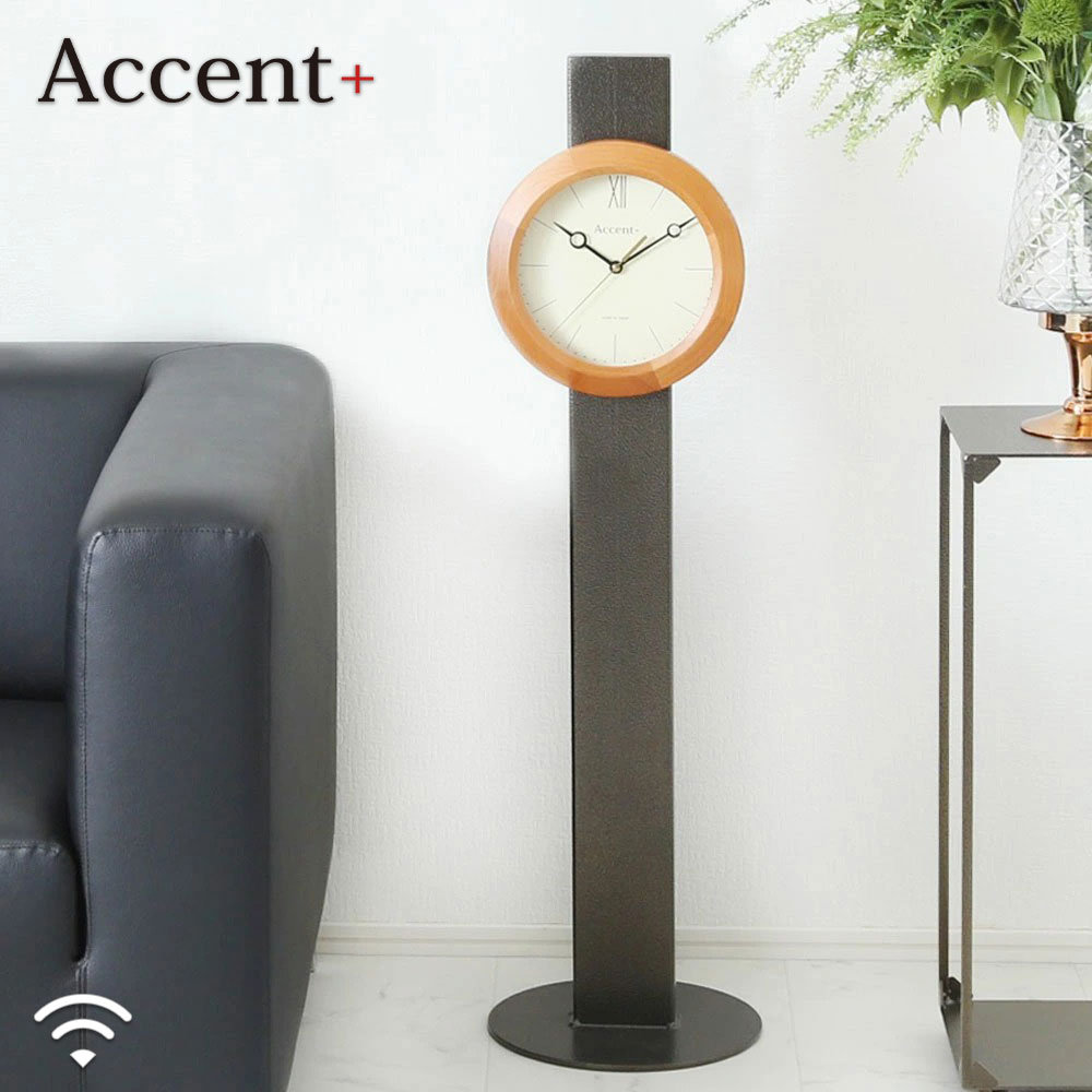 A+ (アクセントプラス) クロックタワー High 置き時計 掛け時計 電波時計 時計台 インテリア オブジェ スタンド 時計 個性的 時計置き ディスプレイ 床置き 台付き置時計 リビングの時計 置掛時計 掛置時計 ハイタイプ フロアクロック 男性 単身赴任 高級マンション|plank 店