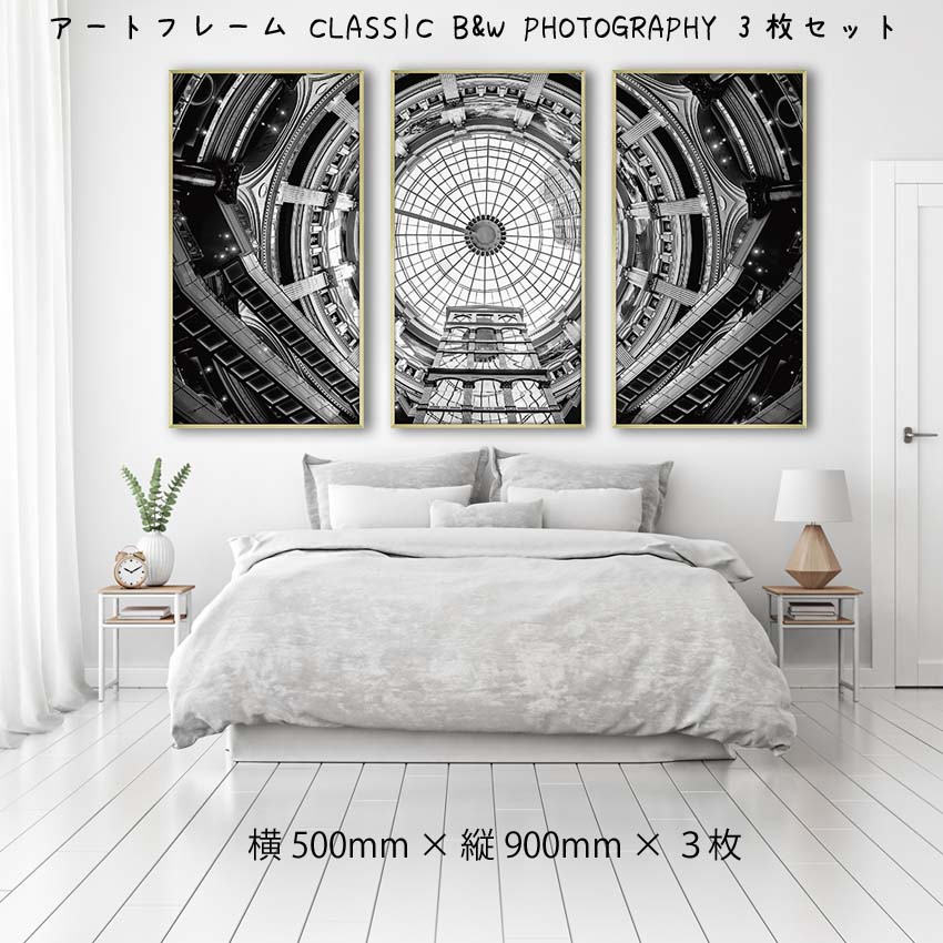 日本正規品 アートフレーム Classic Bw Photography 3枚セット 壁掛け 絵画 横500mm 縦900mm 壁飾り 額縁 ポスター フレーム パネル おしゃれ 飾る 記念 ギフト かわいい 結婚式 プレゼント 新品 模様替え 出産祝い Fucoa Cl