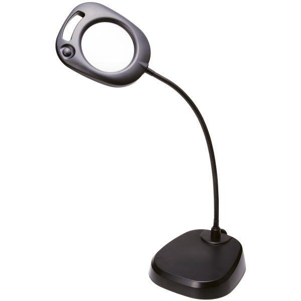 LEDライト20灯付 スタンド台付 読書用ルーペ 2倍 130mm 大きい Lサイズ レンズ角度自由自在 おしゃれ 照明 フレキシブルアーム 拡大鏡 虫眼鏡 虫めがね 天眼鏡 両手 ACアダプター 老眼鏡いらずの虫メガネ 母の日 父の日 敬老の日