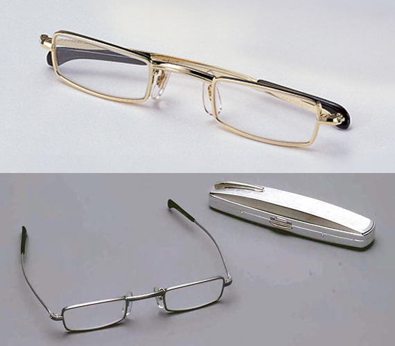 [強度+4.25～+6.00]カンダオプティカル 携帯用 老眼鏡 ガラスレンズ 正規品 カニメ シニアグラス おしゃれ 持ち運び便利 軽い コンパクト クリップ メガネケース付 男性用 女性用 シンプル 頑丈 丈夫 フルリム メタルフレーム スクエア型 フォーマル オフィス 40代 50代