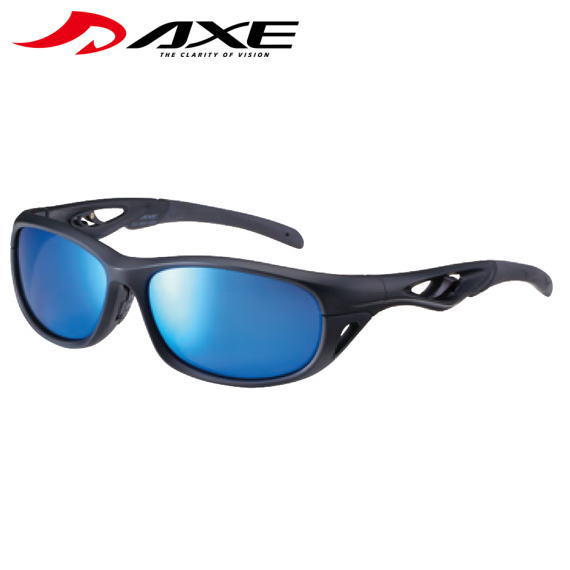 [レンズ交換可能]アックス AXE スポーツサングラス ミラーレンズ UV400 紫外線 UVカット おしゃれ スポーツ ドライブ 運転 メガネケース付[マズメグリーンスペアレンズ付き]｜ルーペの惑星