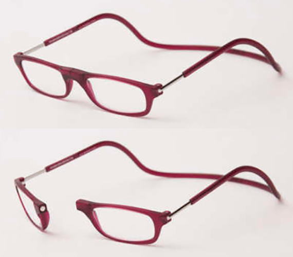 [マットボルドー 度数+3.50]老眼鏡 正規品 クリックリーダー 新色 マットカラー CliC readers 磁石 首掛け おしゃれ シニアグラス リーディンググラス 男性用 女性用 マグネット 開閉式 読書用メガネ 辞書 新聞 40代 50代 カジュアル 母の日 父の日 敬老の日 贈り物