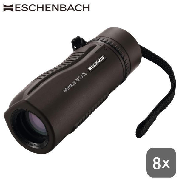エッシェンバッハ ESCHENBACH 正規品 単眼鏡 8倍 25mm マルチコート Bak4プリズム コンパクト 持ち運び便利 携帯用 望遠鏡 スコープ アウトドア向け単眼鏡 ケース ストラップ付 オーケストラ コンサート ライブ 観劇 野球スポーツ観戦 紅葉 野鳥観察 母の日 父の日 敬老の日