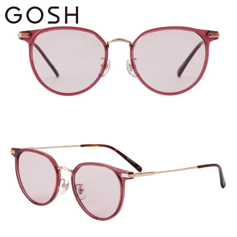 ゴッシュ GOSH サングラス UVカット 紫外線カット おしゃれ ウエリントン型 ボストン型 女性用 ファッション カジュアル 釣り 運転 フィッシング ドライブ｜ルーペの惑星