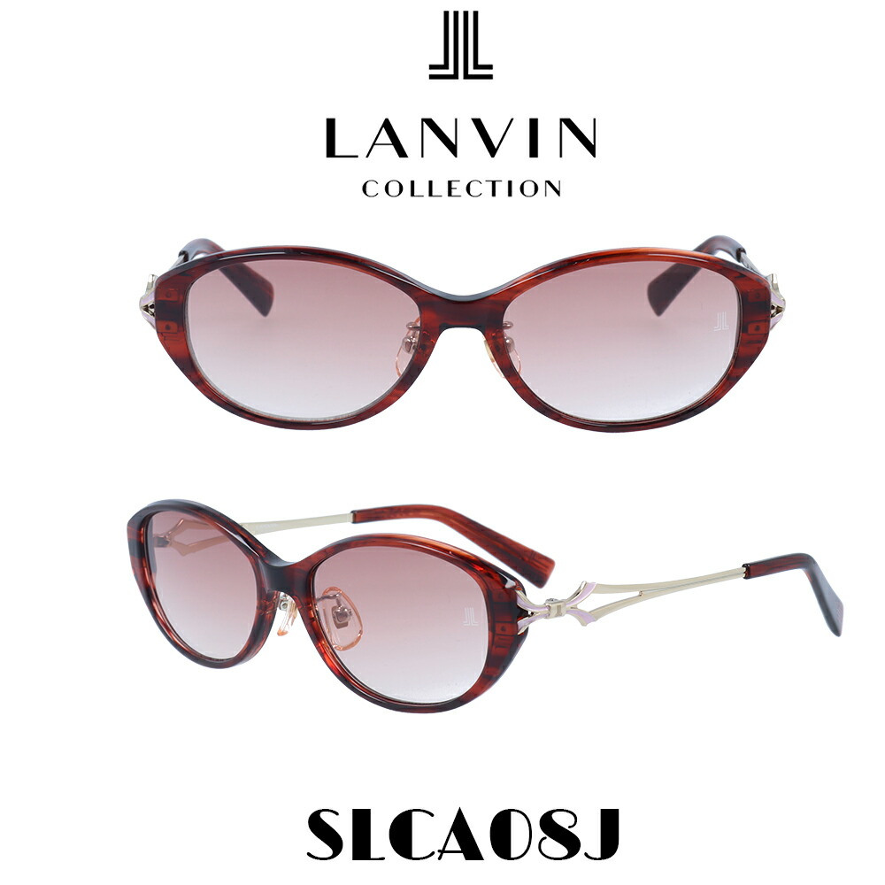 ランバン サングラス レディース Lanvin Japanモデル SLCA08J-1EW ワイングラデーション/ウェービーレッド・ゴールド｜メガネ・サングラスのプラネット
