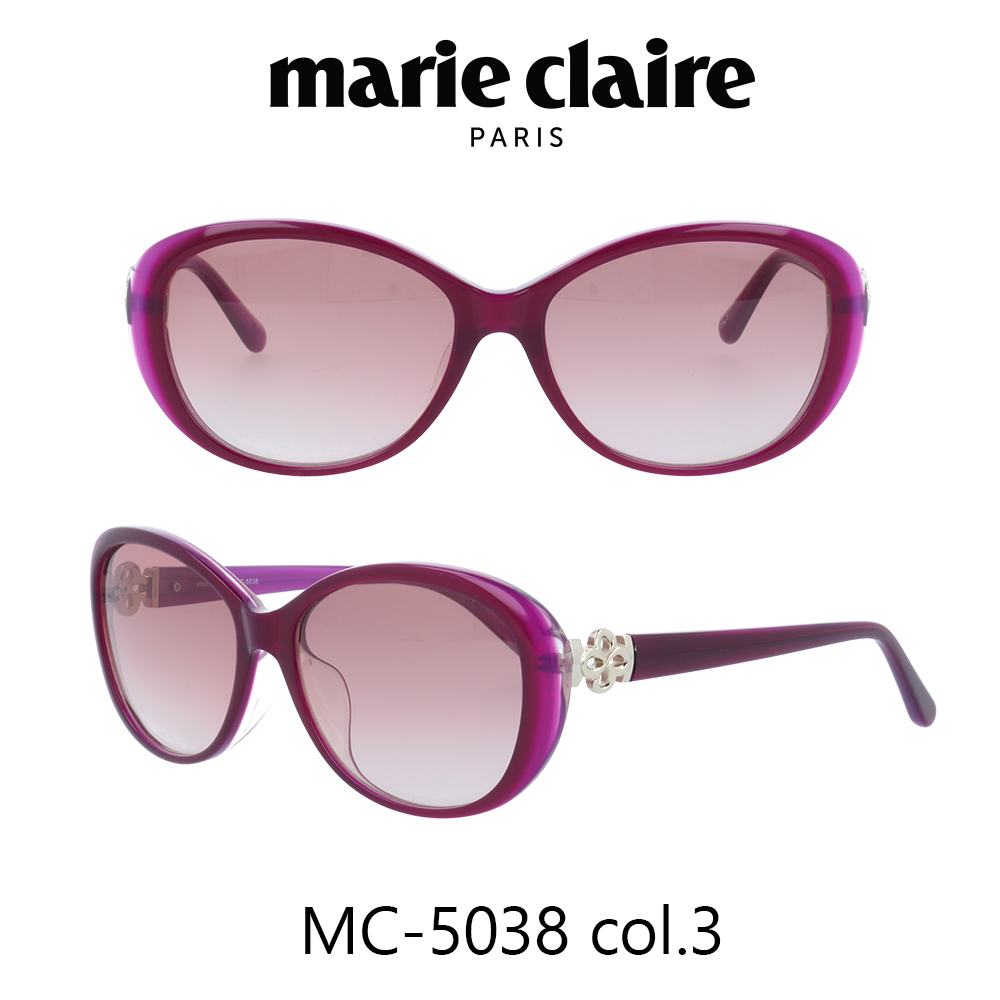 海外輸入 Marie Claire マリークレール サングラス Mc 5038 カラー3 パープル パープルハーフ レディース 人気ブランド Uvカット キュート おしゃれ モード 格安 Www Masterworksfineart Com