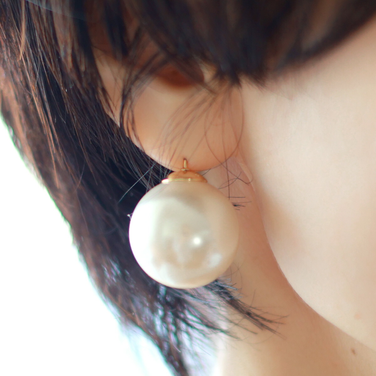 Nothing And Others (ナッシングアンドアザーズ)　ビッグパール　ピアス　\u003dBig Pearl Pierce\u003d【 レビューキャンペーン対象商品 】