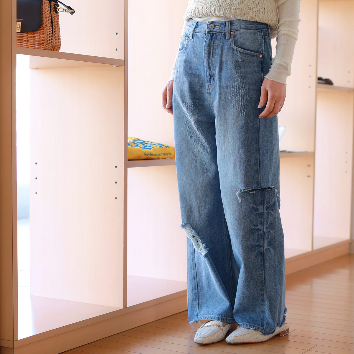 YENN イエン ニータックデニムパンツ 楽天市場】【YENN/イエン】ニータックデニムパンツ/KNEE TUCK