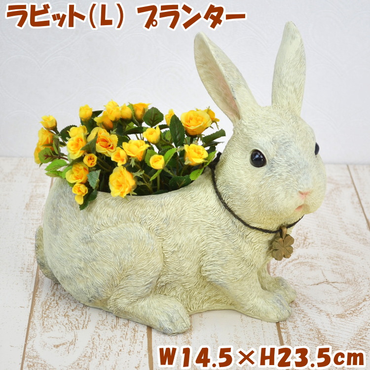 楽天市場】スワン 白鳥 プランター 穴有り 4号 ガーデン オーナメント