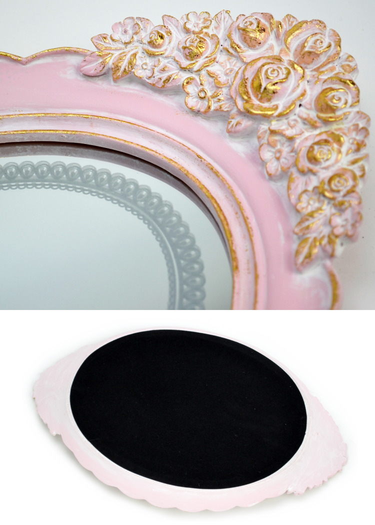 Planta Rakuten Global Market The Oval Mirror Tray Rose Pink The Oval Mirror Tray Rose Pink Gold Small Jewelry Accessories Antique Jewel Rococo Europe Like Stylish Glass Storing Rack Gift Ng