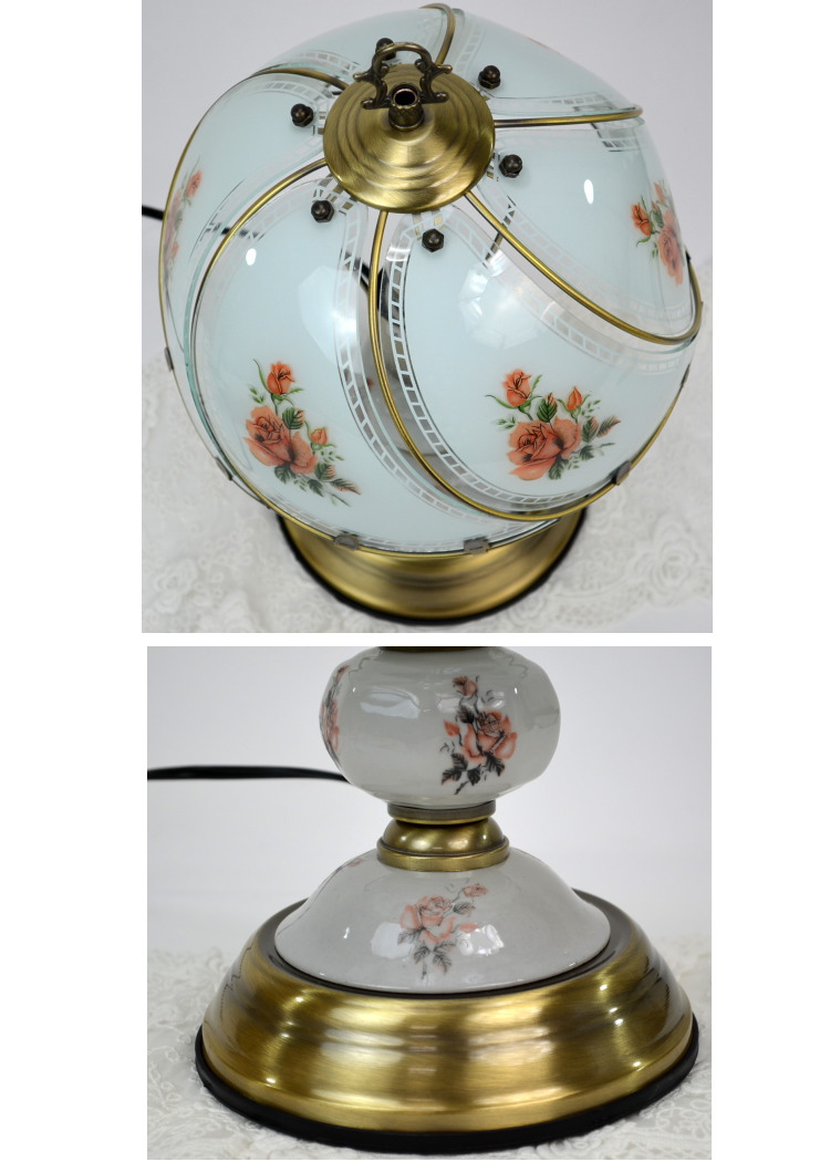 Planta Table Lamp Touch Sensor Rose Antique Glass Table Lamp Touch Sensor Rose Antique Glass Desk Fashion Interior Import