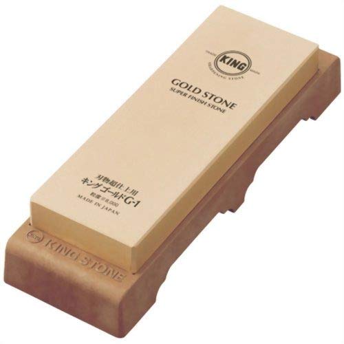 松永トイシ KING G-1 キング仕上砥石 台付 210x73x22 砥石 研ぎ 砥ぎ Whetstone 日本製 国産