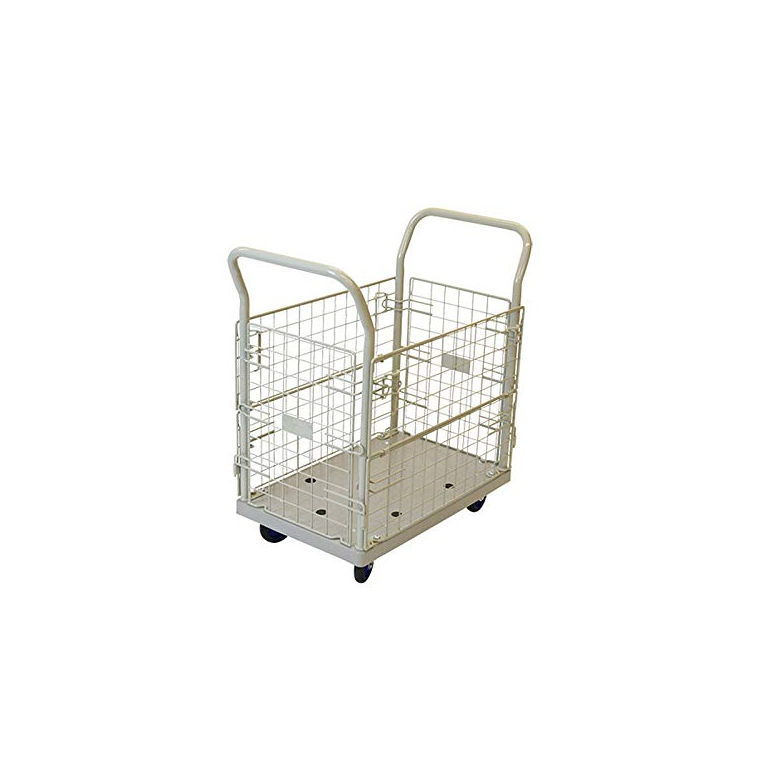 浅香工業 プラスチック製 軽量台車 金象 プラキャリーラック 金網付L 小 #183554