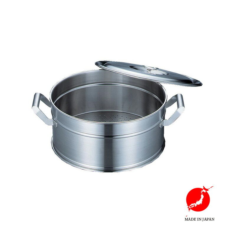 フジノス エレックマスタープロ 33cm セイロ 2升炊き 高品質 日本製 国産 ガス IH 対応 高級 調理器具 お祝い ステンレス｜ものうりばPlantz