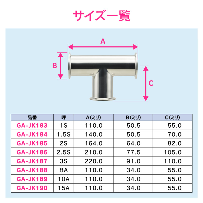 同芯レデュ 1.5S×1S S316L GA-JK196 GAONA ガオナ KAKUDAI カクダイ-