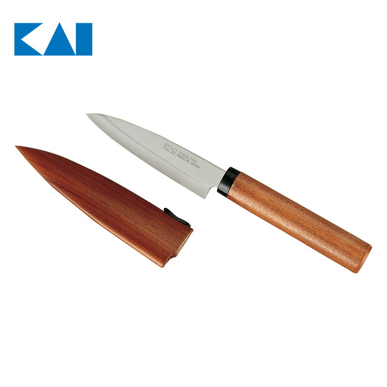 【楽天市場】Kai Kitchen 木ザヤフルーツナイフ ナイフ フルーツナイフ アウトドア 便利 包丁 小型 携帯 持ち歩き：ものうりばPlantz
