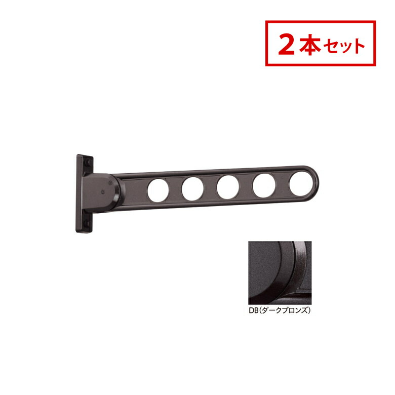 川口技研 ホスクリーン 屋外窓壁用 物干 ものほし HK-55-DB 2本セット ダークブロンズ HK型 55cm 屋外用 洗濯 ランドリー 人気 7,076円