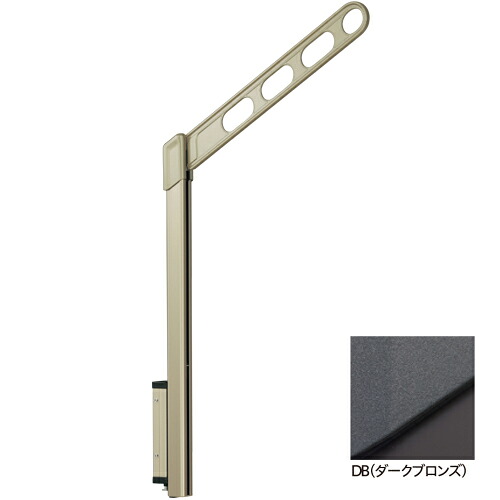 川口技研 ホスクリーン 屋外腰壁用物干 上下式 EP型 ショートポールタイプ EP-55-DB ダークブロンズ 屋外 ベランダ ものほし 洗濯