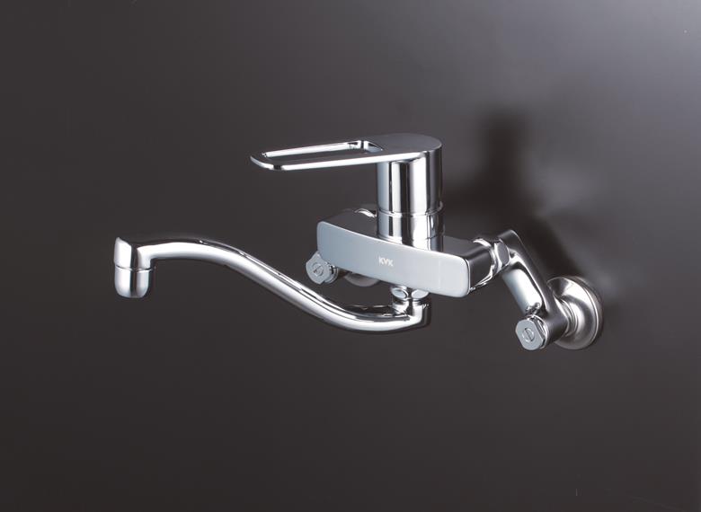 水栓 シングルレバー混合栓 eレバー MSK110KERUT KVK