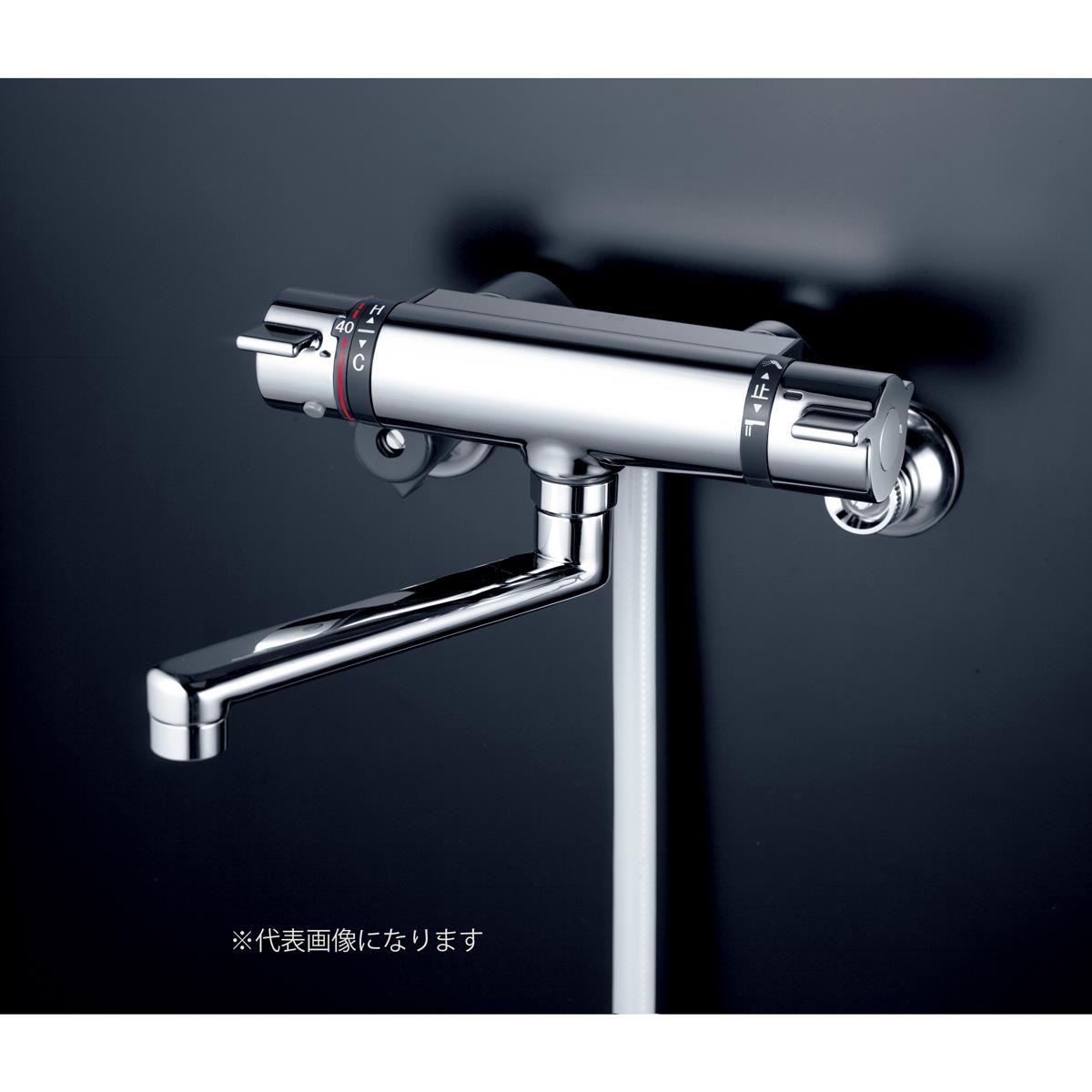 水栓 サーモスタット式シャワー ワンストップシャワー付 240mmパイプ仕様 (撥水) KF800TR2S2HS KVK