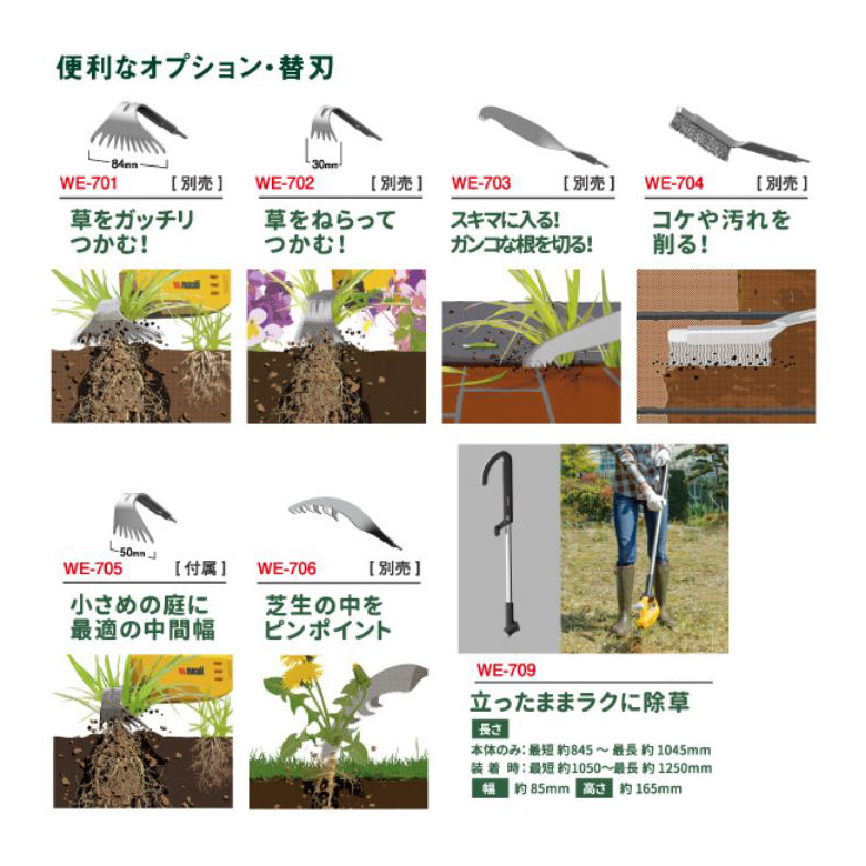 WE-702 除草バイブレーター用替刃 最大63%OFFクーポン