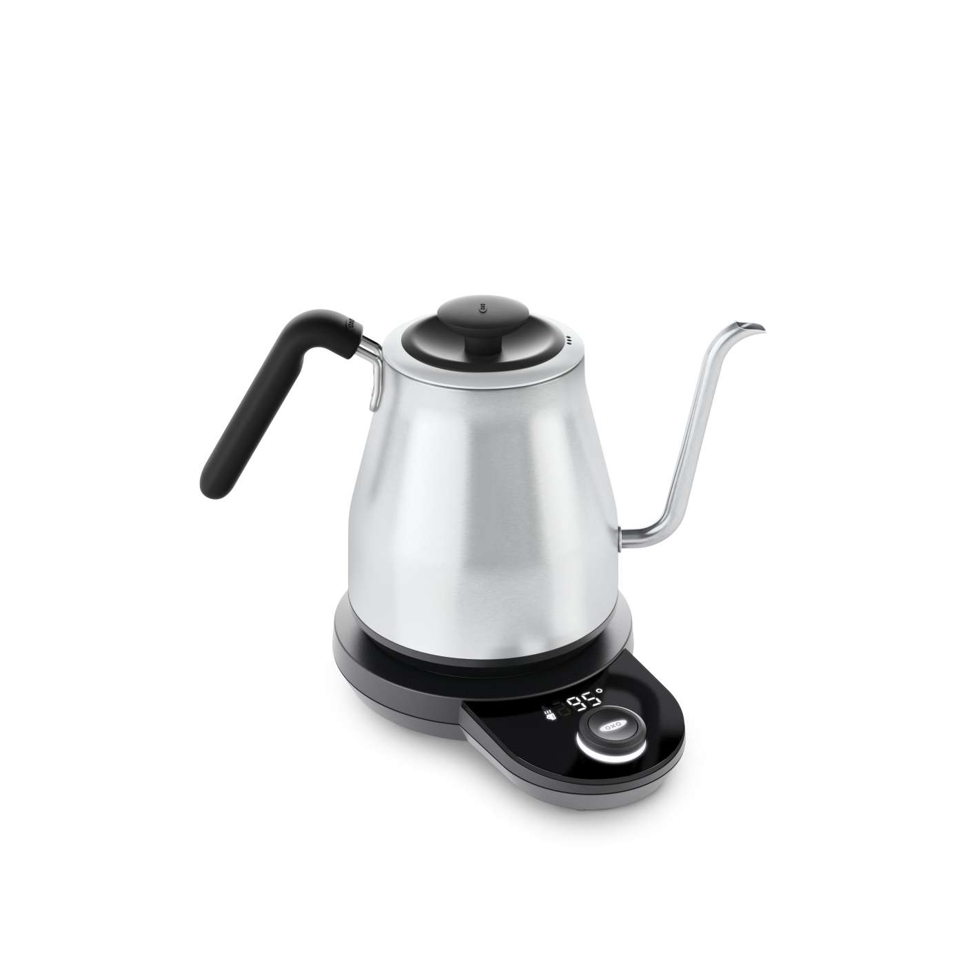 OXO ONドリップケトル温度調整&タイマー機能付 8717100 国内正規品 オクソー ケトル ステンレス 1L おしゃれ シンプル 電気ケトル ハンドドリップ 保温 ディスプレイ 温度表示 空焚き防止 自動電源オフ タイマー 温度調節 ハンドドリッ｜ものうりばPlantz