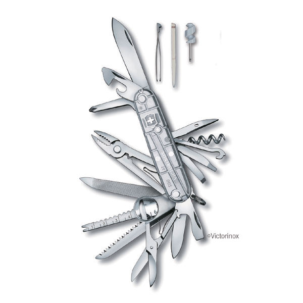 防災グッズ 日本正規品 Victorinox ビクトリノックス スイスチャンプシルバー 91mm #1.6794.T7保証書付き 工具箱 コンパクト ギア 防災用品 キーホルダー カギ 鍵 アウトドア 登山 キャンプ 釣り マルチツール