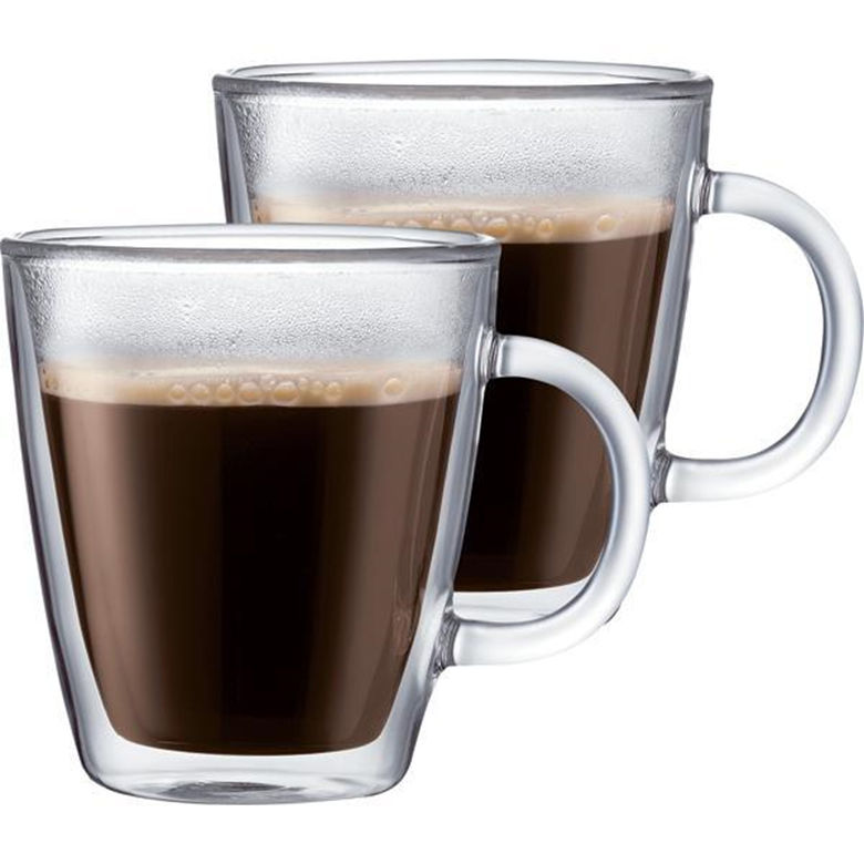 bodum ボダム ビストロ 10604-10 ダブルウォールマグ 0.3L クリア 2個入り 日本正規品